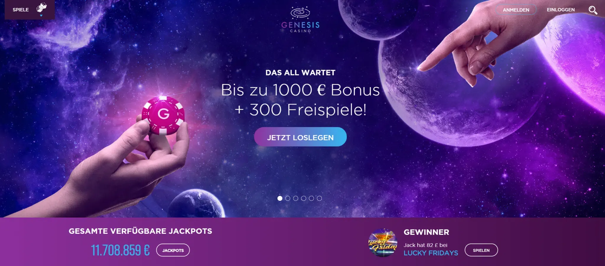 Genesis Casino Main Banner