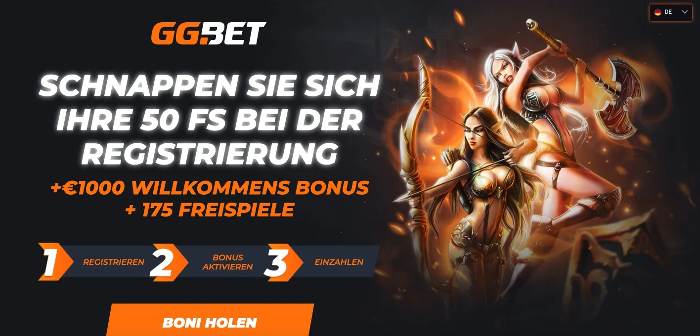 GGBet 50 Freispielen ohne Einzahlung