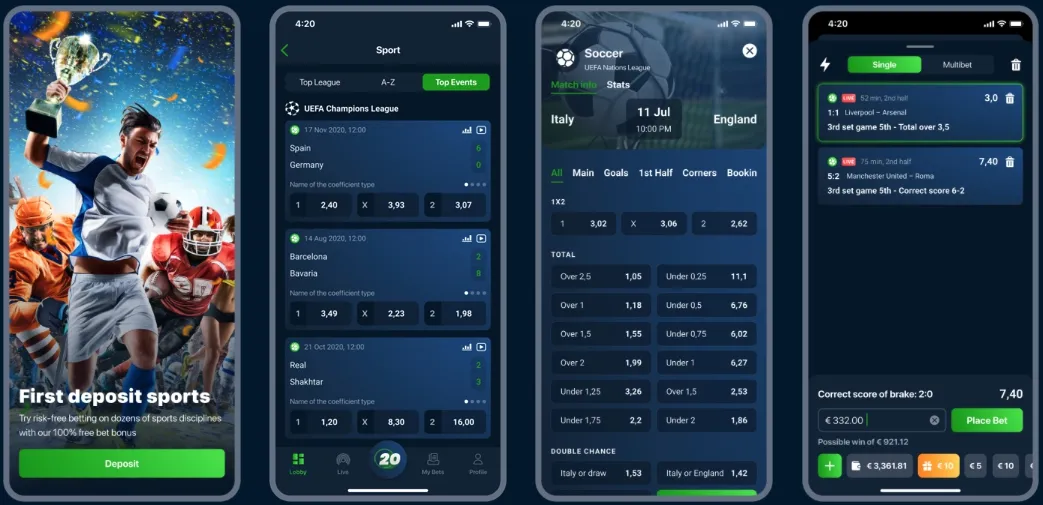 20Bet Casino Mobile App