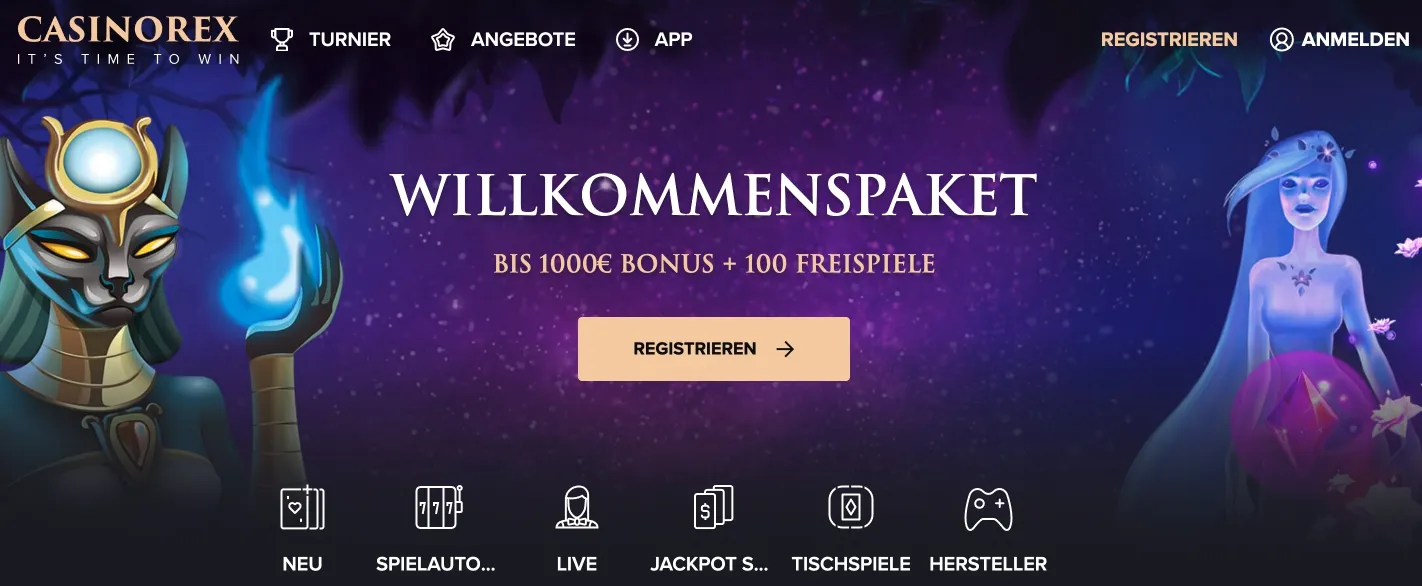 CasinoRex Willkommenspaket