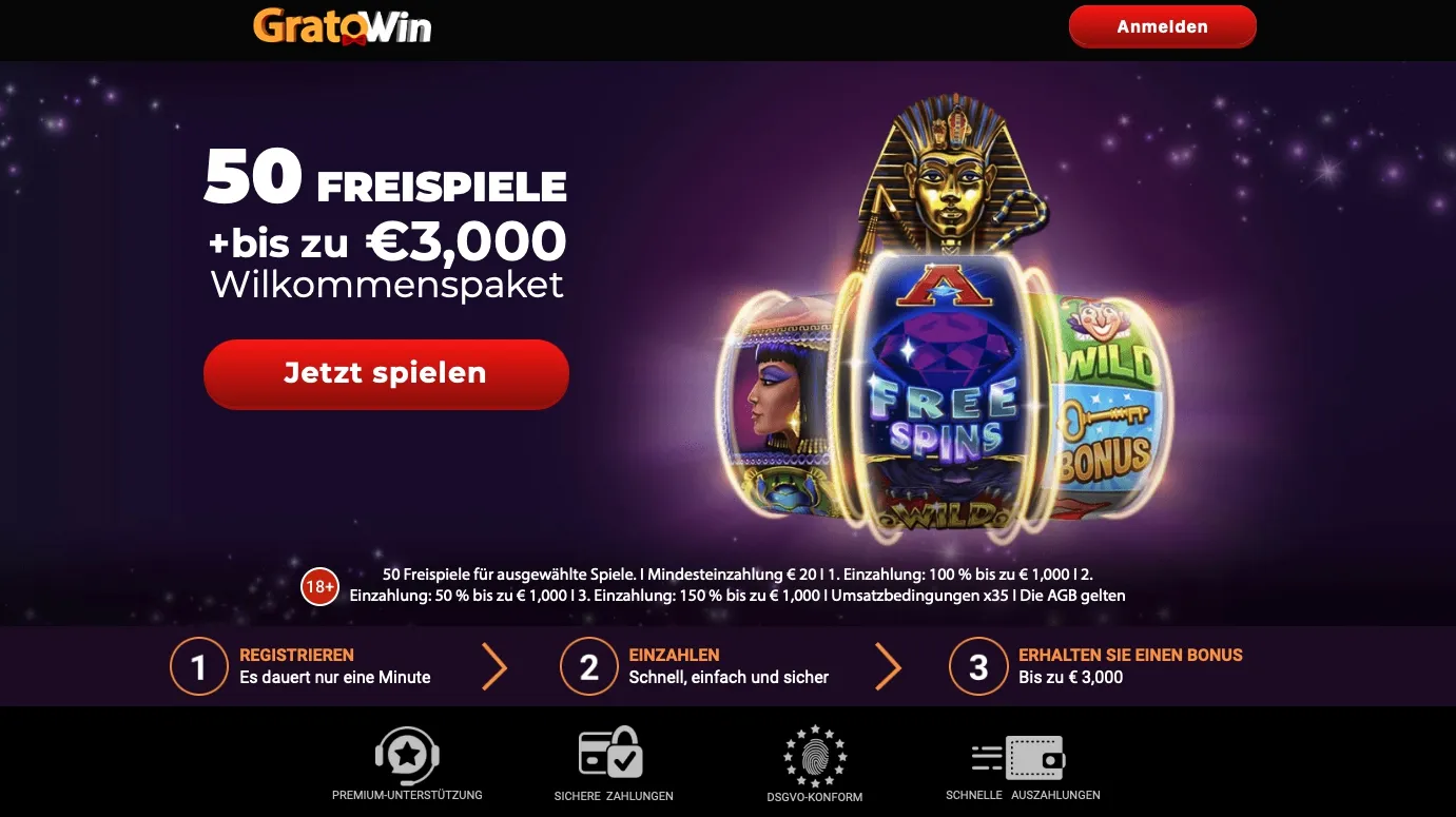 Gratowin Casino 50 FS