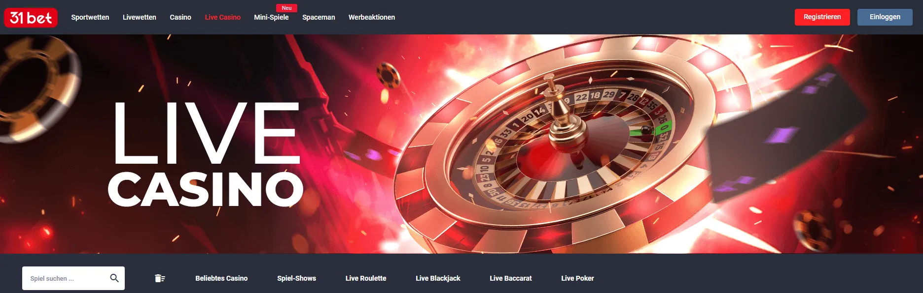 31Bet Live Casino