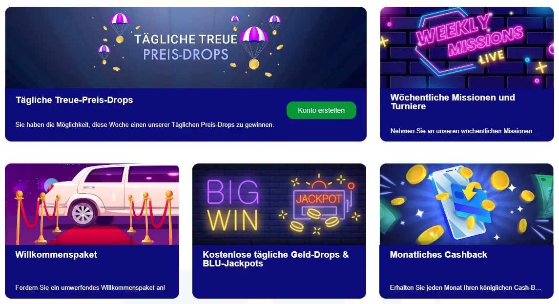 BluVegas Casino Boni