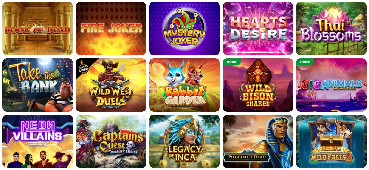 BluVegas Casino Spiele