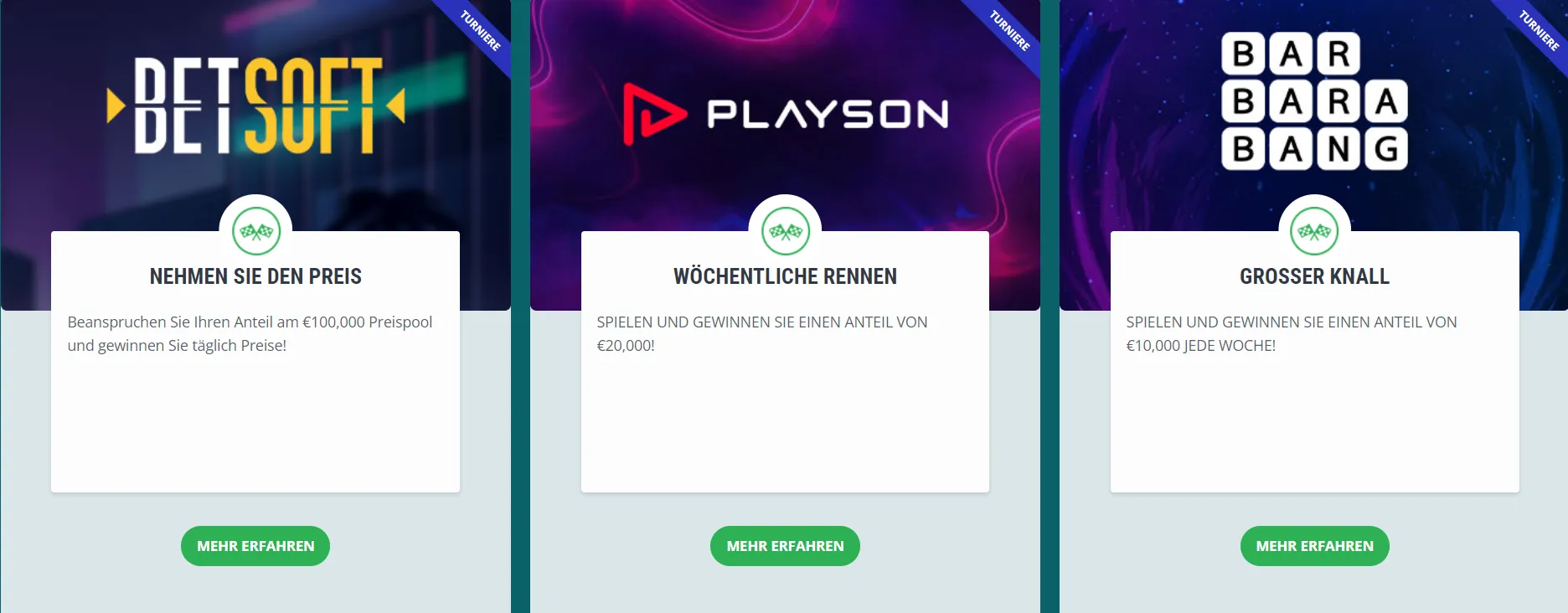 22bet Casino TURNIERE