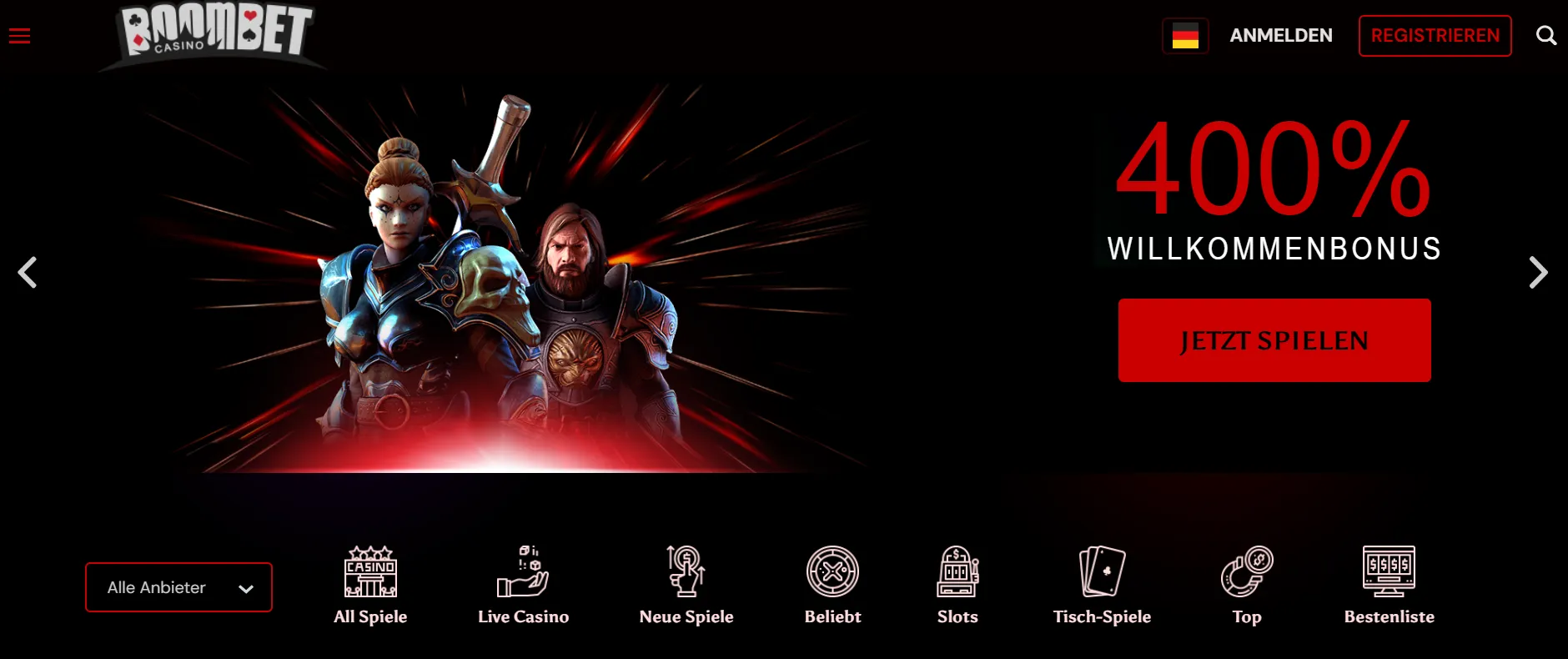 Boombet Casino Lobby