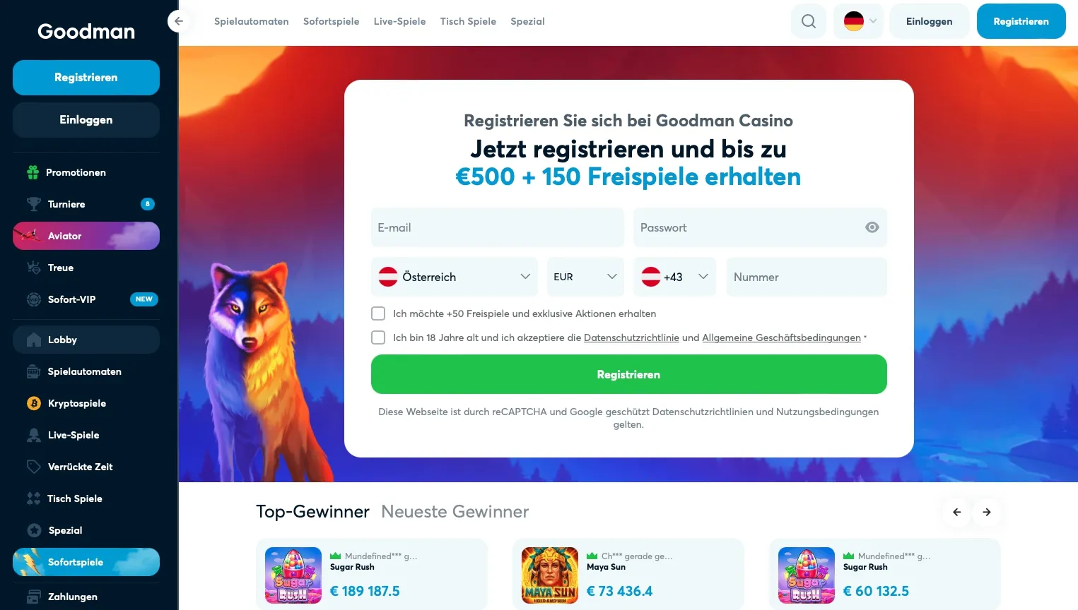 Goodman Casino Registrieren
