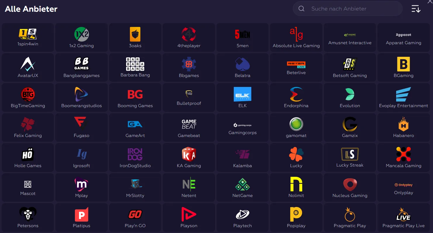 Playfina Casino Anbieter