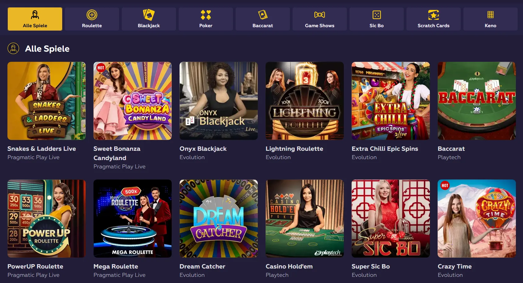 Playfina Casino Live Casino