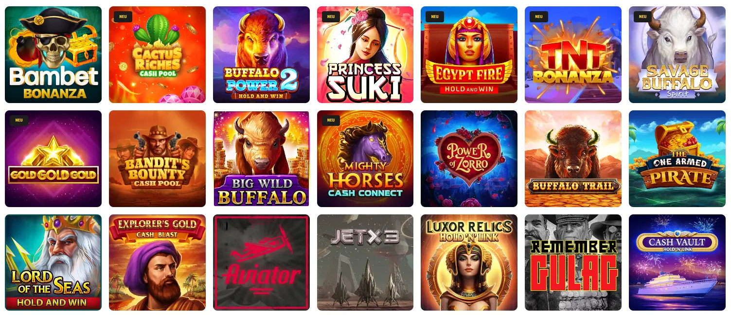 Bambet Casino Beliebtesten Spiele