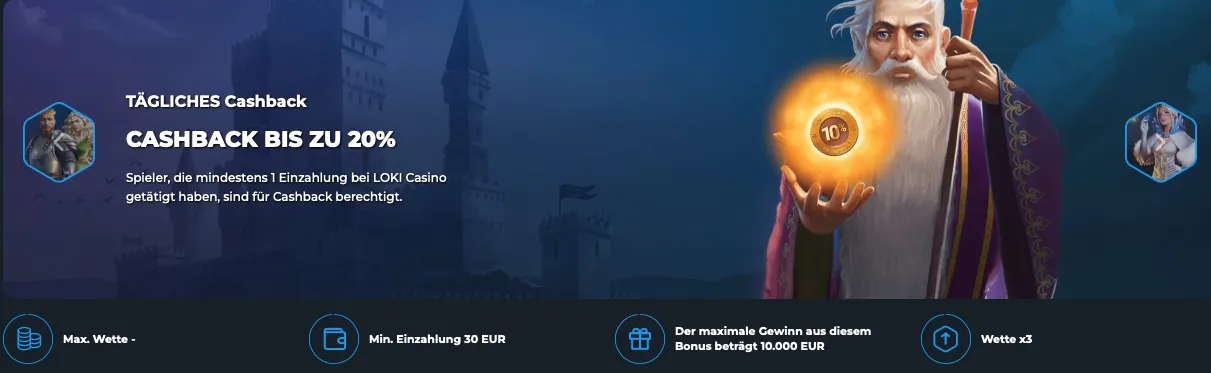 Cashback Bonus Loki Casino