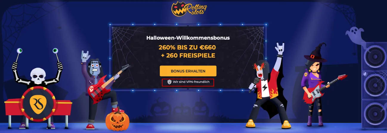 Rollingslots Casino Vpn