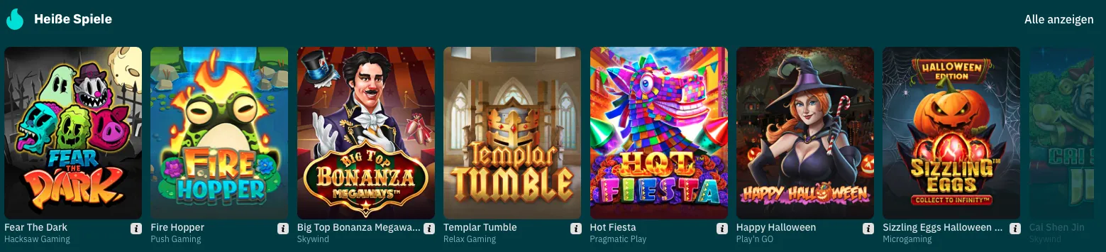 Arcanebet Top Spiele