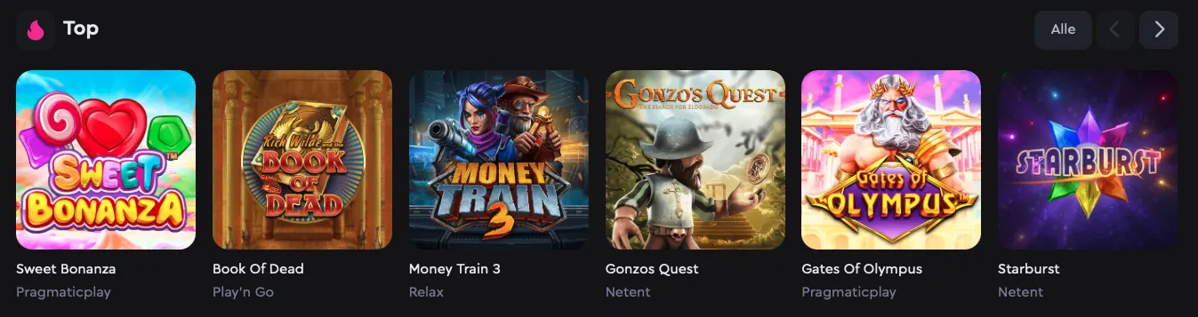 Skycrown Casino Top Spiele