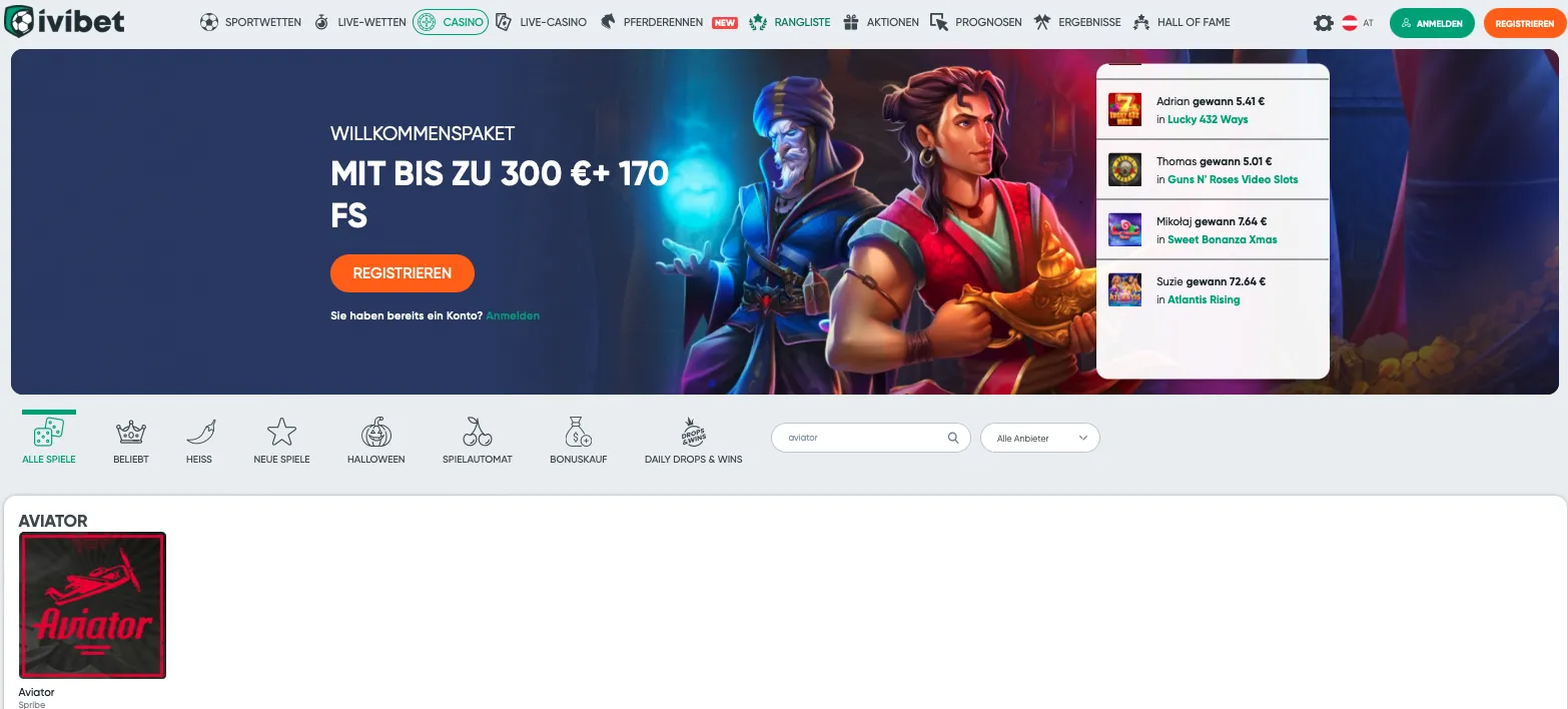 Aviator Ivibet Casino