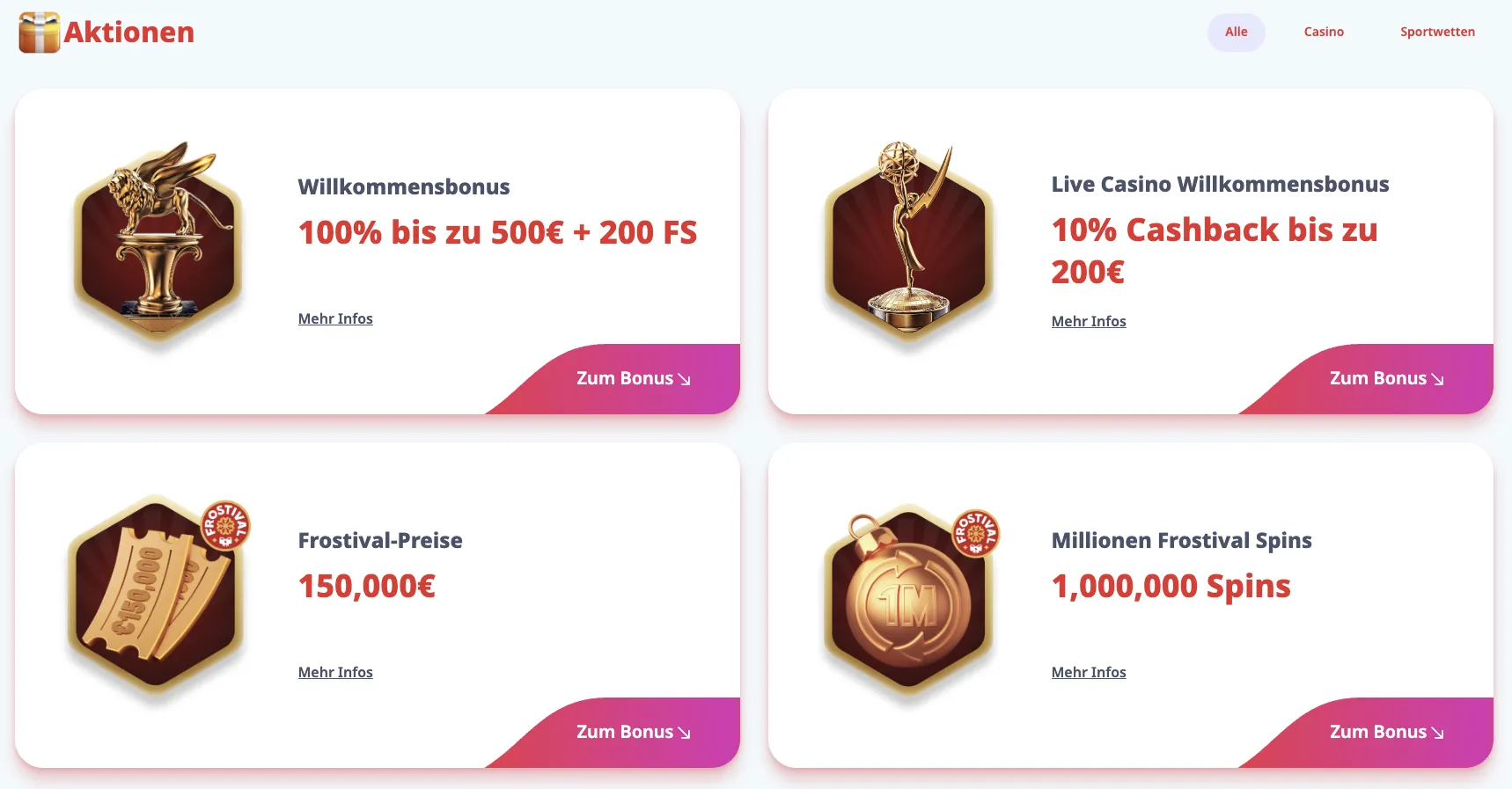 Casino Infinity Bonusangebote