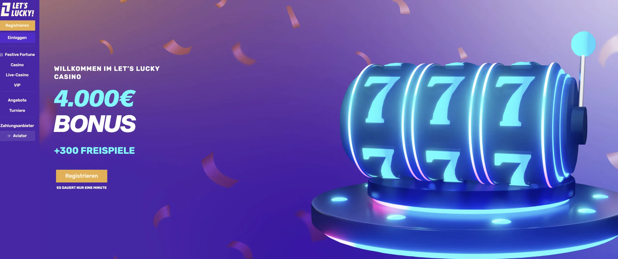 Letslucky Casino Startsite