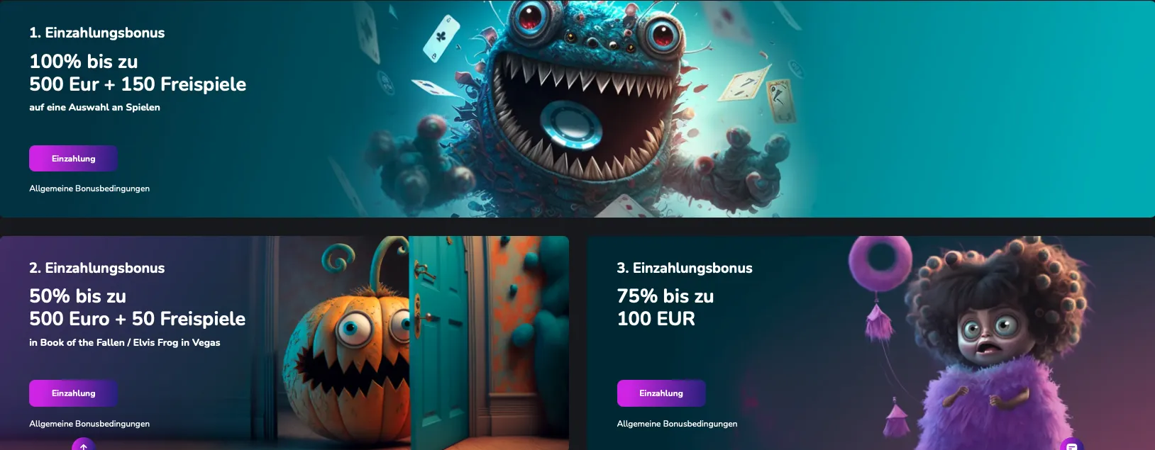 Einzahlungbonus Scream Casino