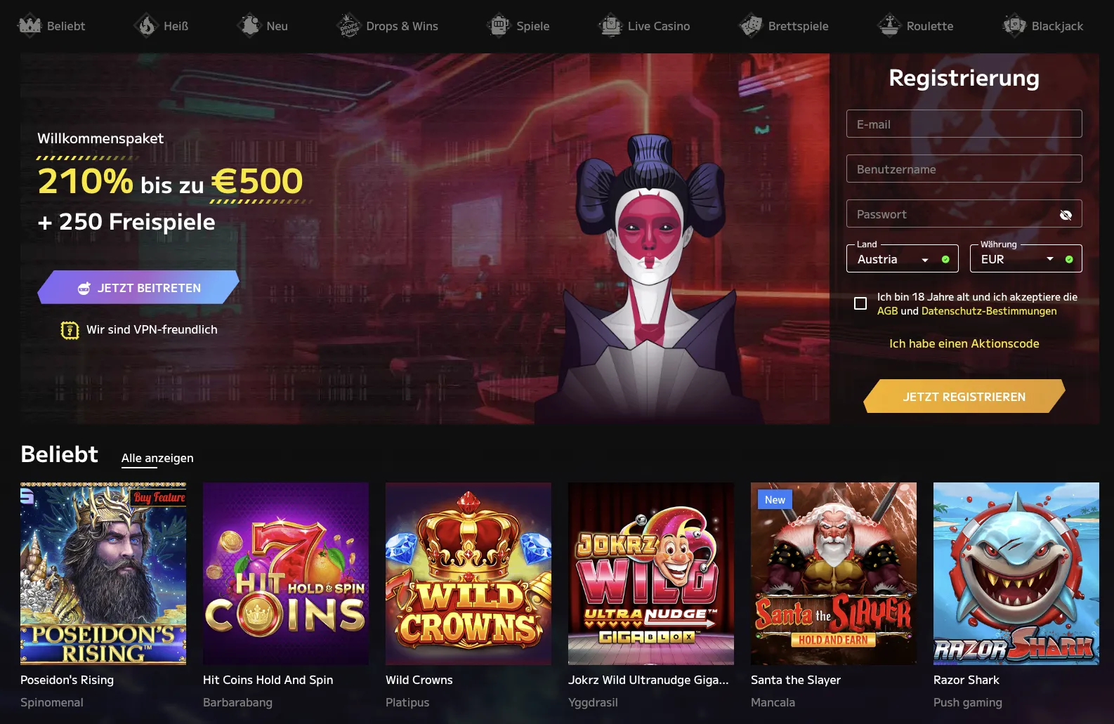 Wildtokyo Casino Startsite