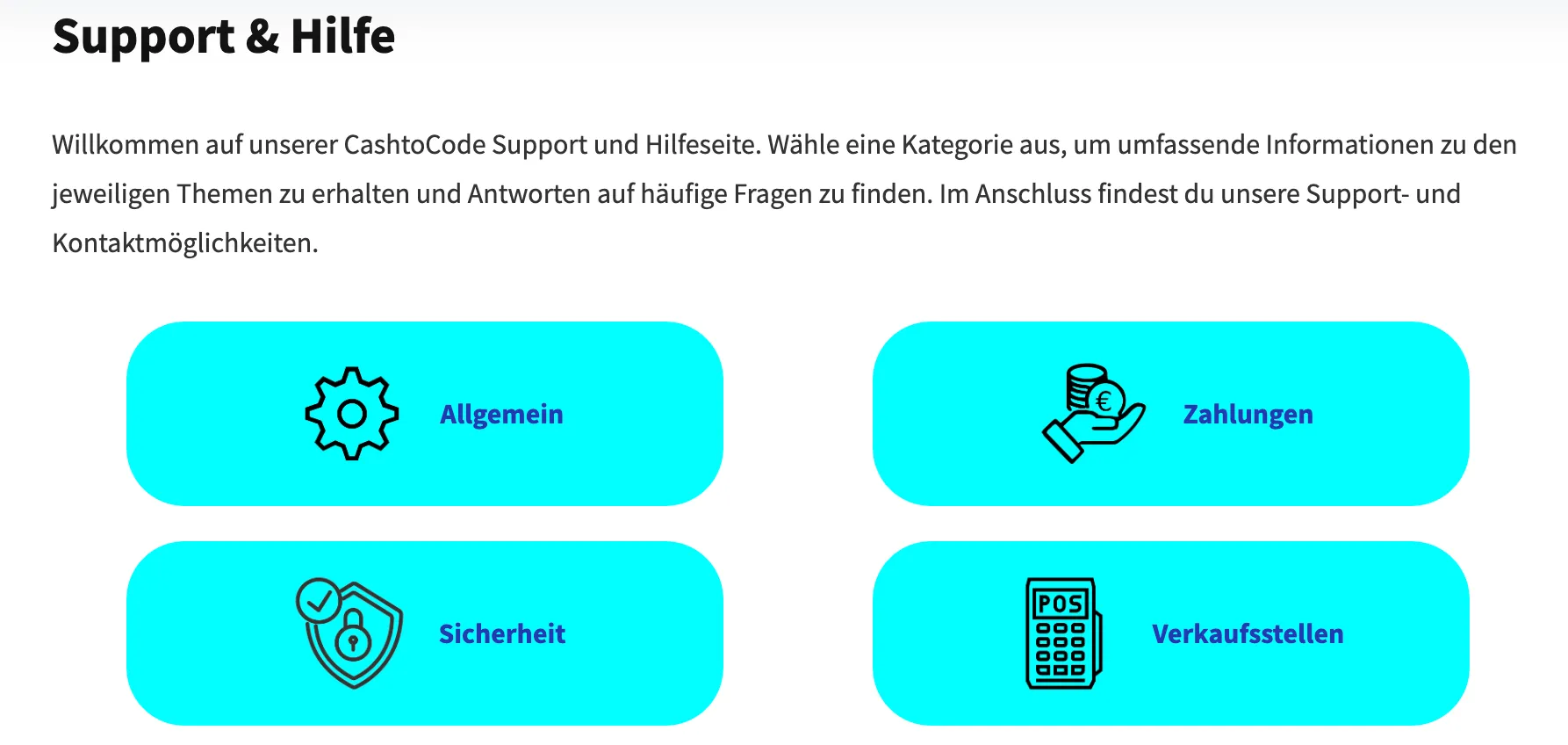 Cashtocode Support