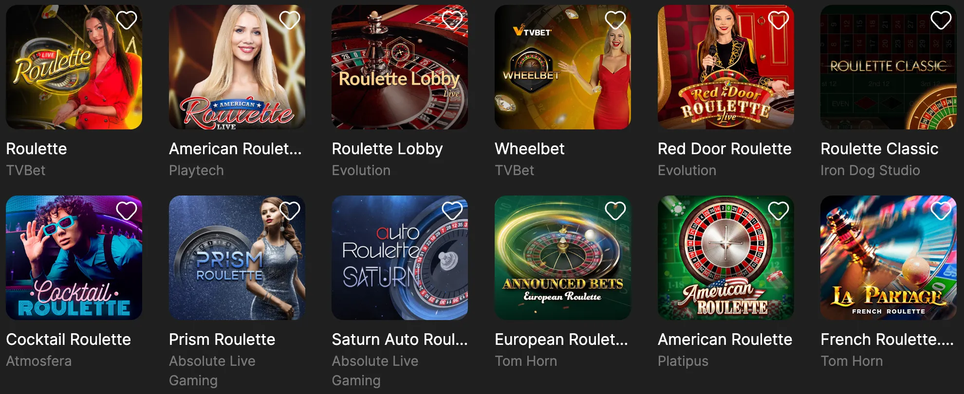 Need for Spin  live roulette