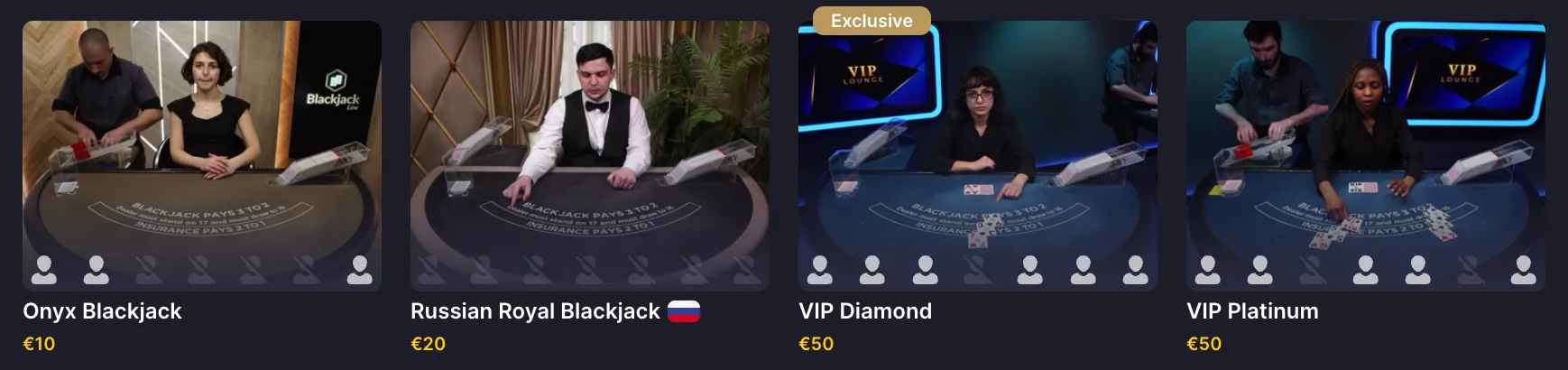 Rolling Slots Black Jack Live