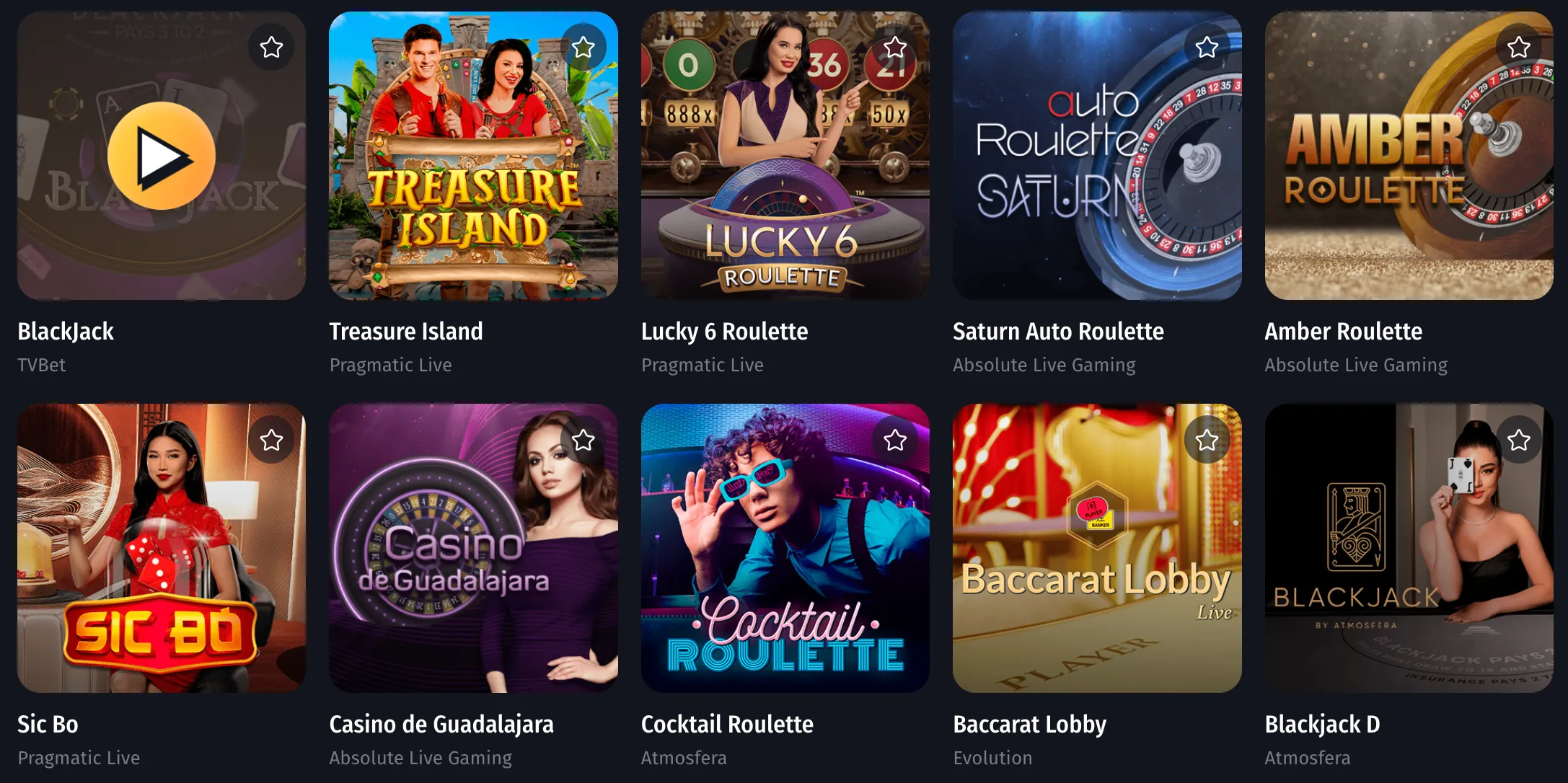 Winshark Casino Live Casino