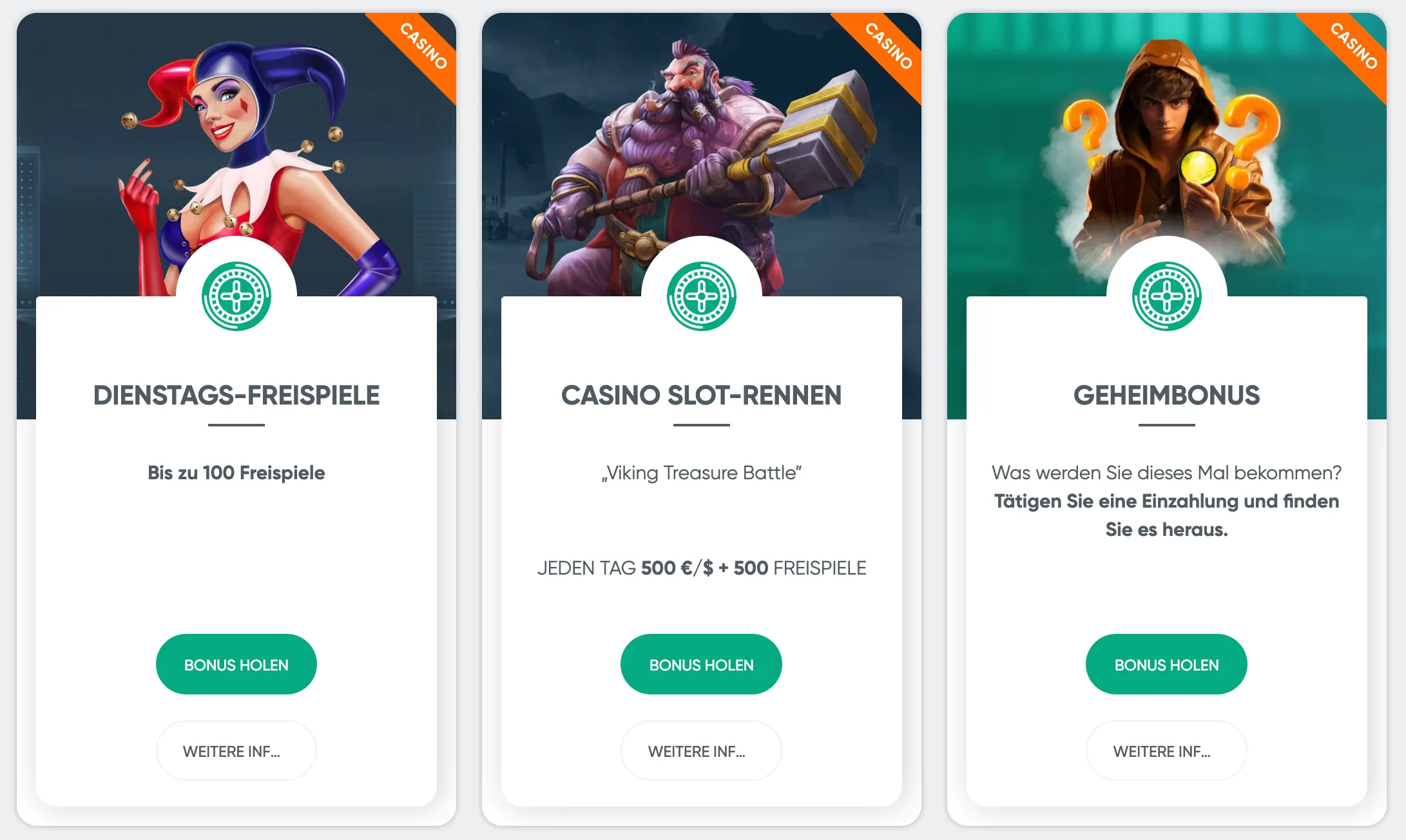 Bonusangebote in Visa Casinos