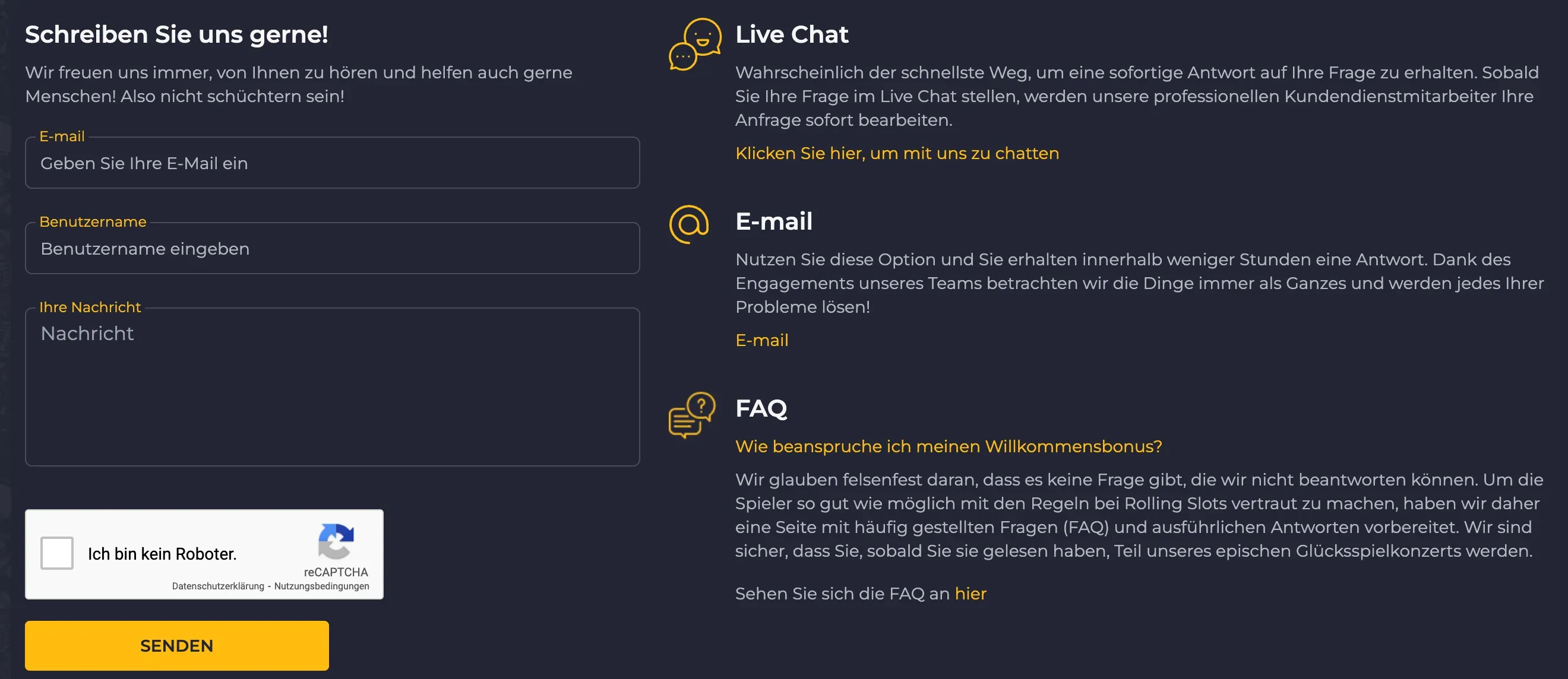 Kundenservice in Legalen Casinos - Gold-Chip.at Überprüfung