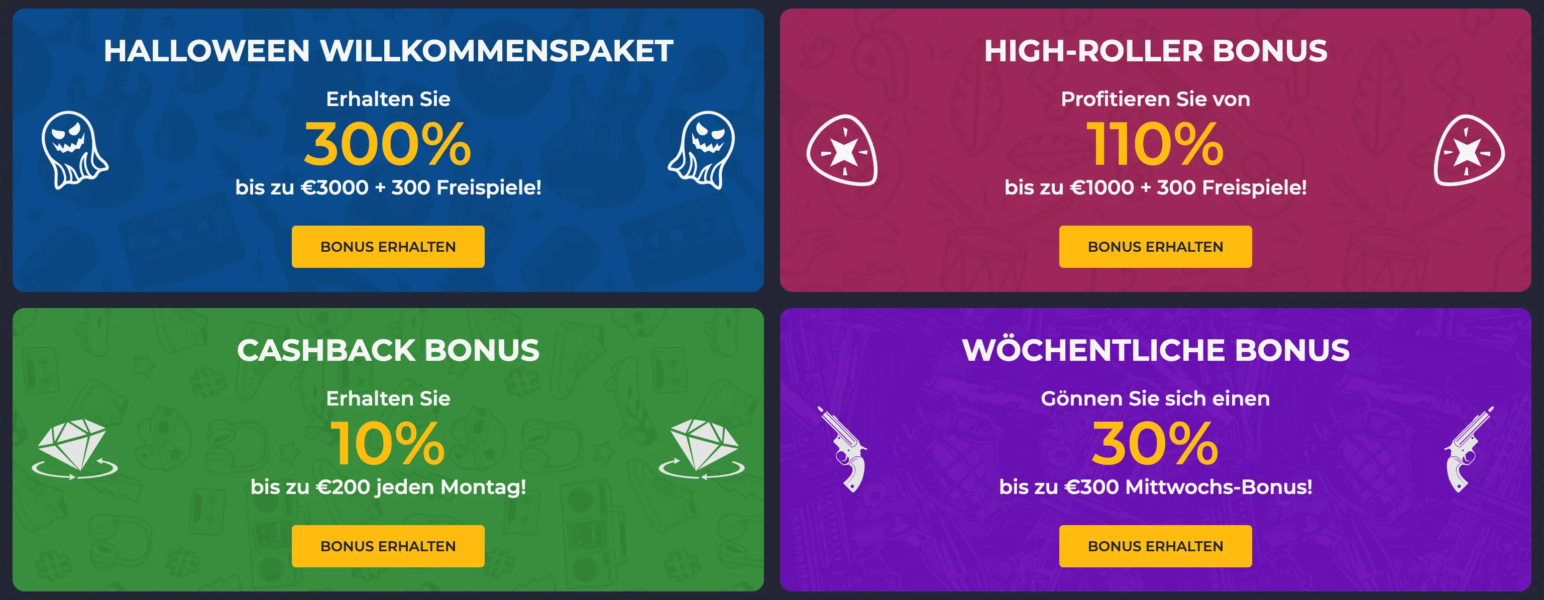 Beispiele für Bonusse