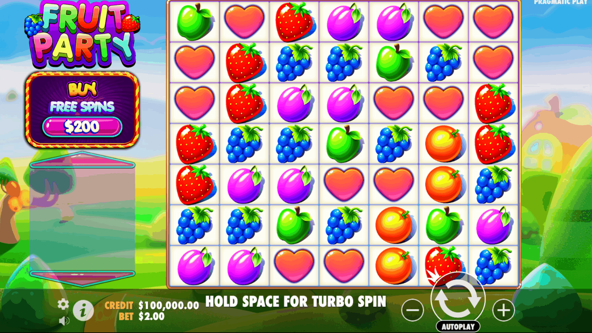 Fruit party slot entwickelt von Pragmatic play