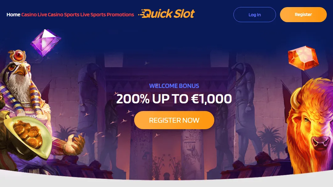 Quickslot Willkommensbonus-Banner