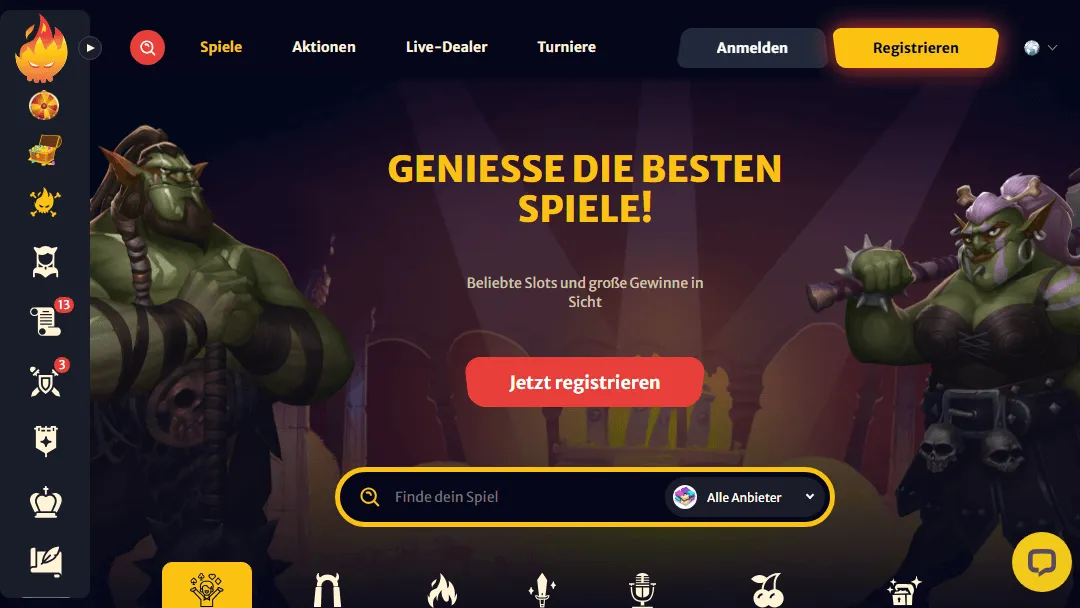 Hell Spin Casino Willkommensbonus-Banner