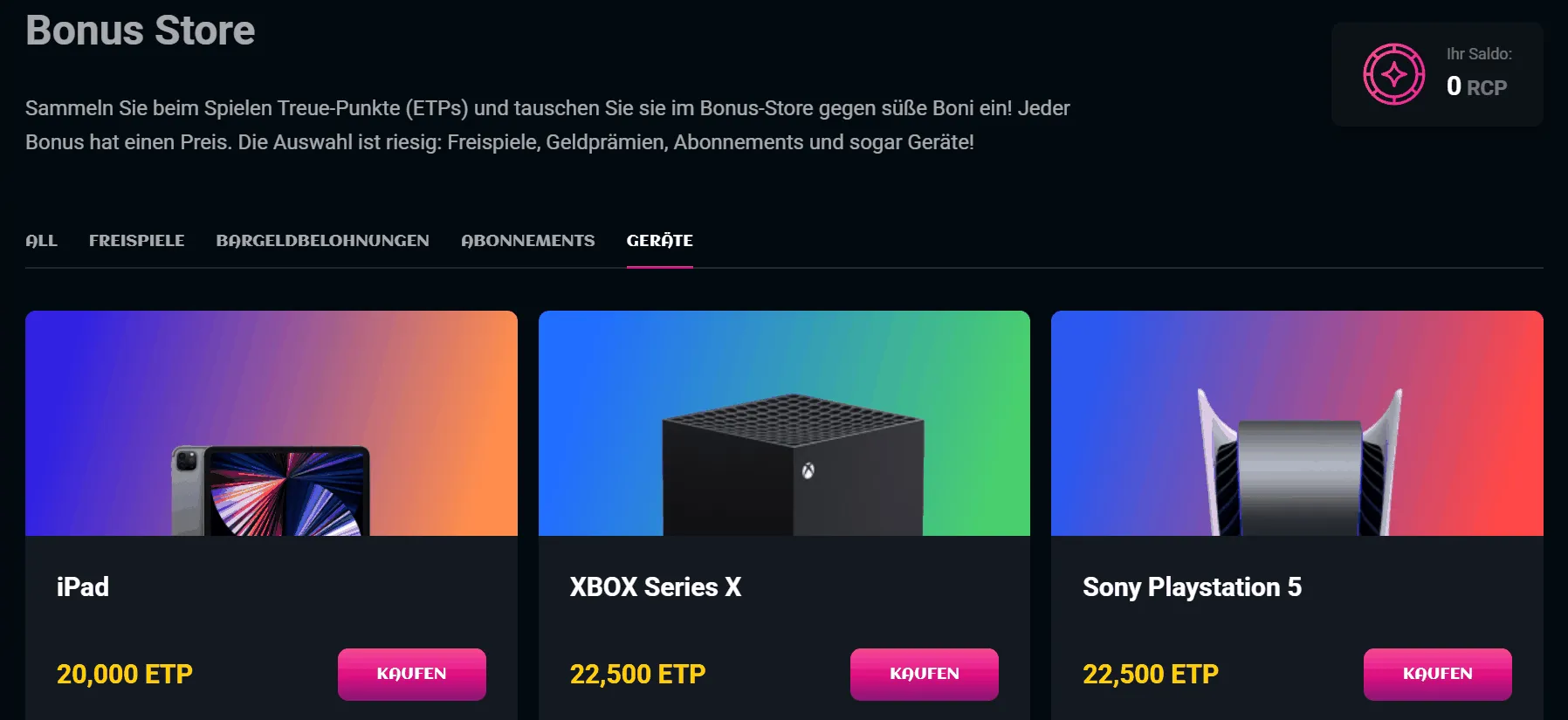 SpinsUp Casino Bonus Store