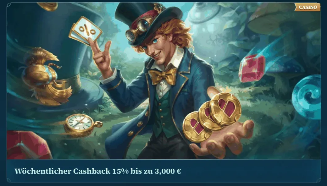 Betalice Casino Cashback Bonus