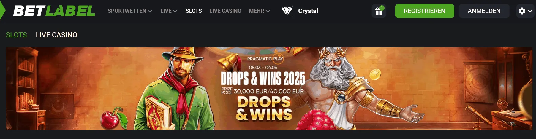 Betlabel Casino Banner